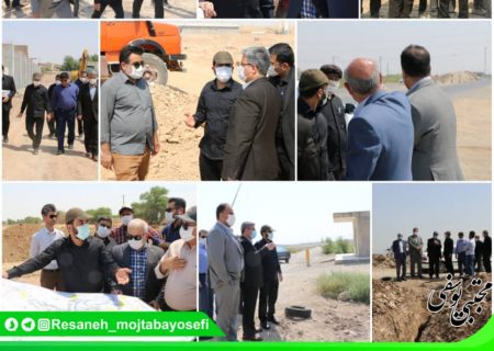 بازدید مهندس مجتبی یوسفی از پروژه های راه و شهرسازی حوزه انتخابیه اهواز