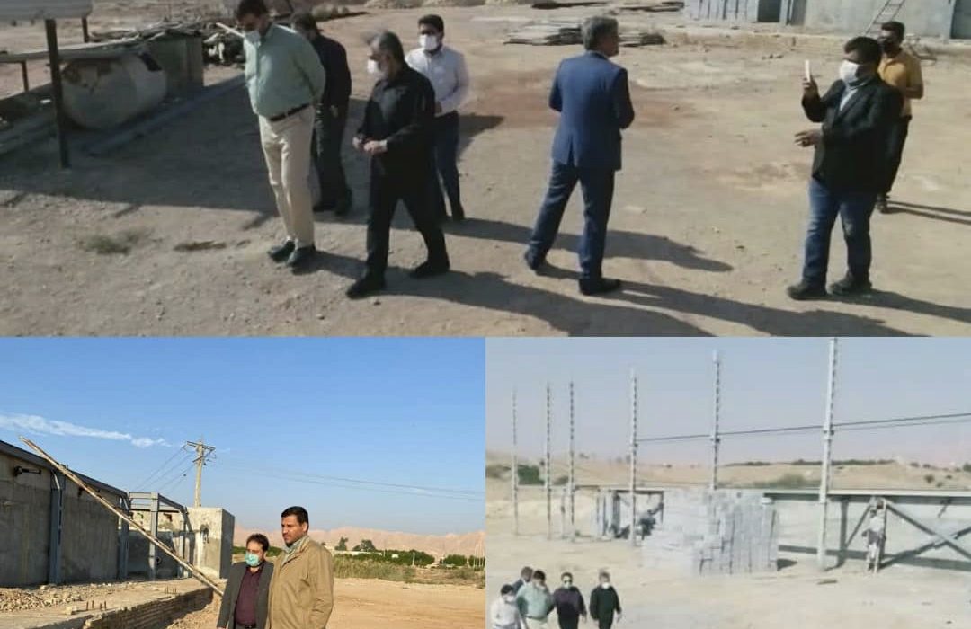 بازدید افشین حیدری مدیرکل ورزش و جوانان خوزستان از پروژه های ورزشی آغاجاری
