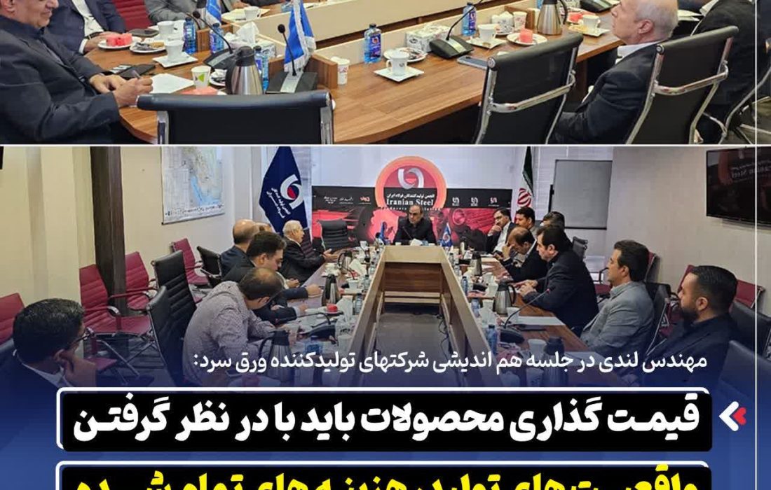 مهندس لندی در جلسه هم اندیشی شرکتهای تولیدکننده ورق سرد