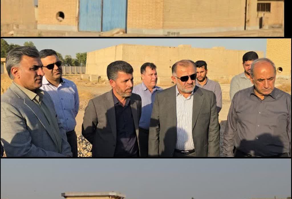 بازدید مدیرعامل شرکت آب و فاضلاب خوزستان از روند اجرای پروژه تاسیسات آبرسانی شهرک عدالت دزفول