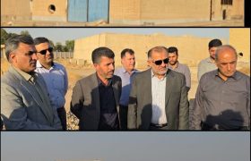 بازدید مدیرعامل شرکت آب و فاضلاب خوزستان از روند اجرای پروژه تاسیسات آبرسانی شهرک عدالت دزفول
