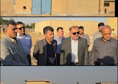 بازدید مدیرعامل شرکت آب و فاضلاب خوزستان از روند اجرای پروژه تاسیسات آبرسانی شهرک عدالت دزفول