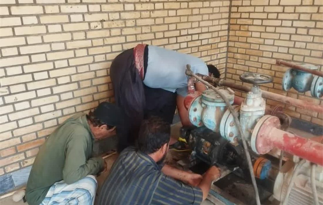 بازگشت الکتروپمپ روستای آهنگری گتوند به مدار؛ مشکل افت فشار آب برطرف شد